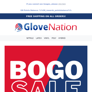 Save 50% on Gloves