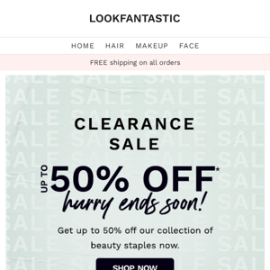 FINAL CALL CLEARANCE SALE 📣 Up To 50% Off