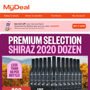 🍇 NOW $69: Premium Shiraz Dozen 🍷