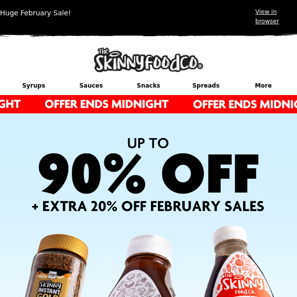 The Skinny Food Co, want an extra 20% off!