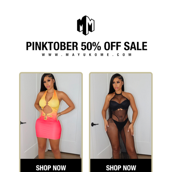 Pinktober Sale 💞 50% Off Almost Over