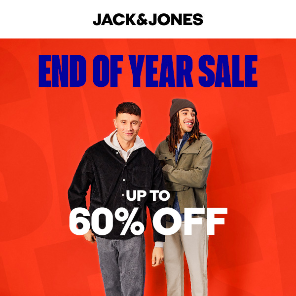 Jack & Jones Canada, Our End of Year sale is here!