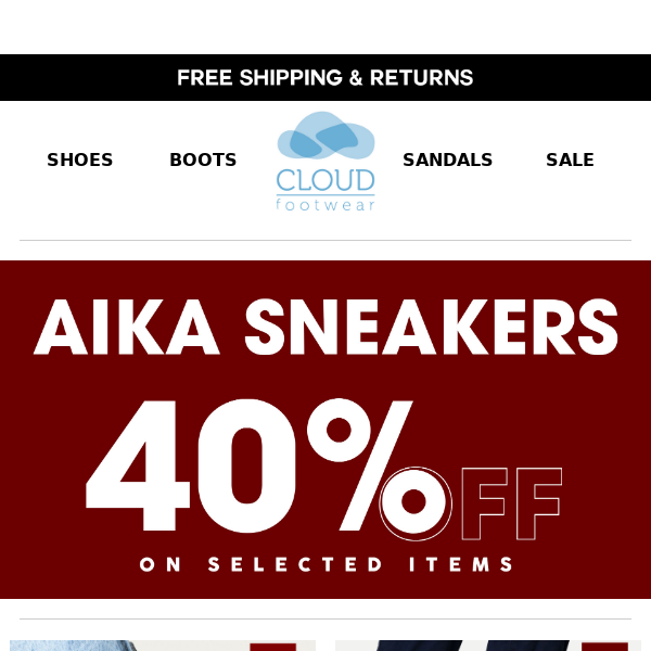 🔥Get 40% off on Aika Sneakers🔥