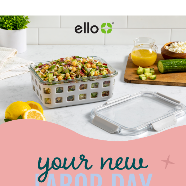 Ello Plastic Reusable Food Storage Bags 12 Pack, Summer Fruits