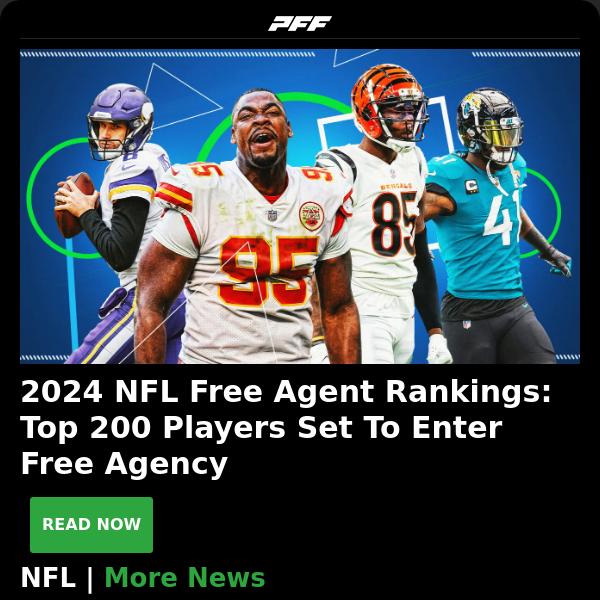 2024 NFL Free Agent Rankings, New Mock Draft and More
