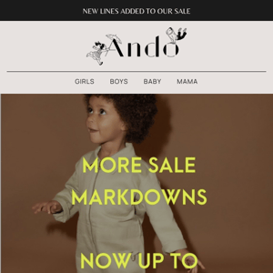BIG NEW MARKDOWNS | NOW 70% OFF