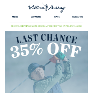 Last Chance! Save 35% Site Wide For Bill's Birthday Bash!