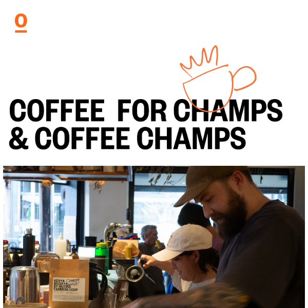 A championship coffee. An upcoming championship.