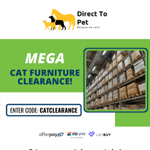 Get your mega cat clearance today!