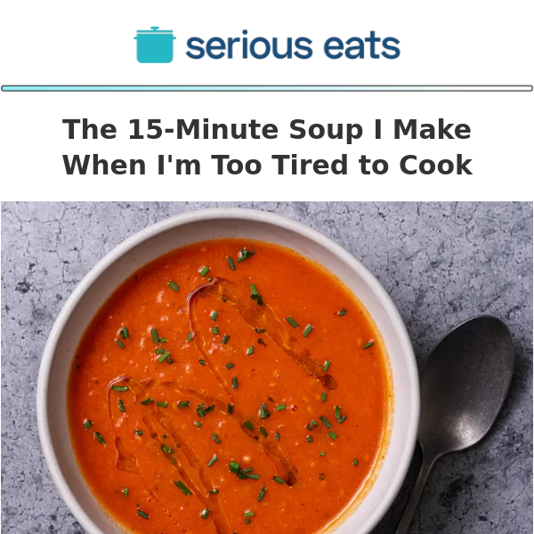 The 15-Minute Soup I Make When I'm Too Tired to Cook