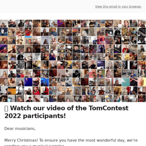 🎶 Watch our video of the TomContest 2022 participants!