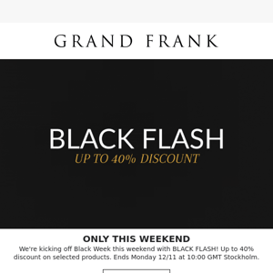 ⚡️BLACK FLASH ⚡️Up to 40% discount