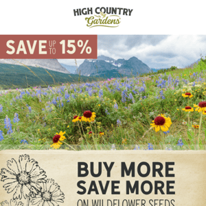 Buy More, Save More On Wildflower Seeds