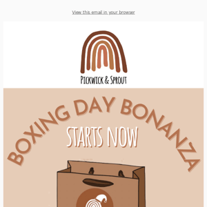BOXING DAY BONANZA 💰