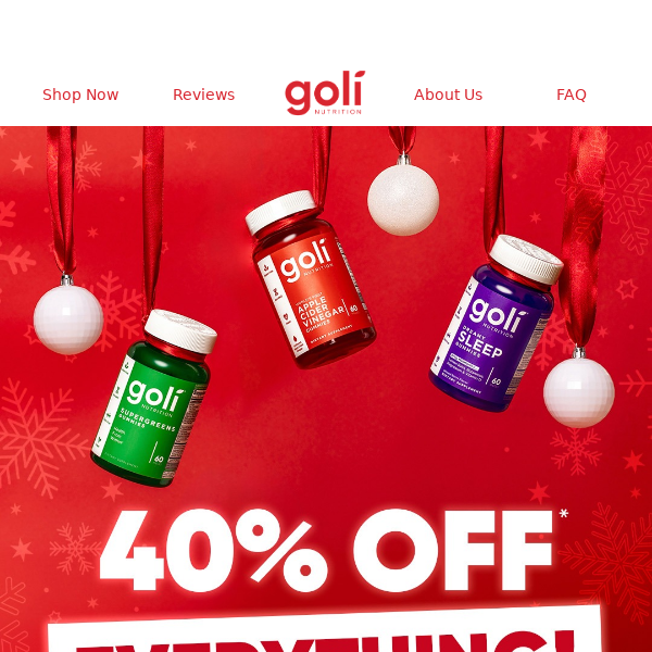 40% Off EVERYTHING! 24-Hours Only