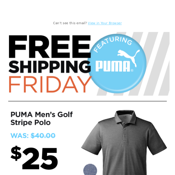 More free shipping on PUMA this Friday - don't miss out!