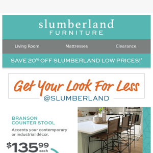 Compare these HOT styles and see how much Slumberland can save you!