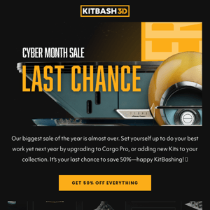 Last Chance, Kitbash3d: Stock Up During the Biggest Sale of the Year