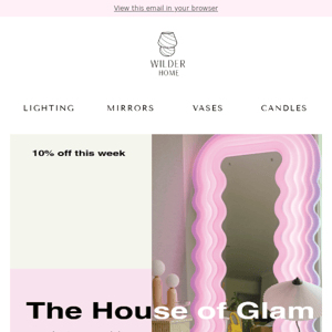 The House of Glam ~ 10% off our lush interiors and design