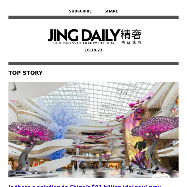 Addressing China’s $81 billion daigou market?