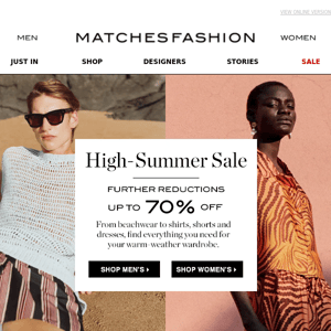 Further reductions: high-summer sale