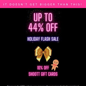 🤩 Final call for 44% off! Don't miss the biggest sale of the year! 🤩