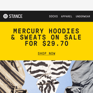 Don't Miss Out: Mercury Hoodies & Sweats for $29