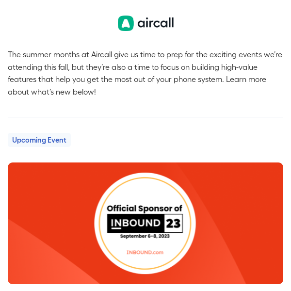 This summer at Aircall