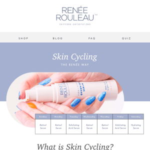 Renée's Skin Cycling Routine ✨