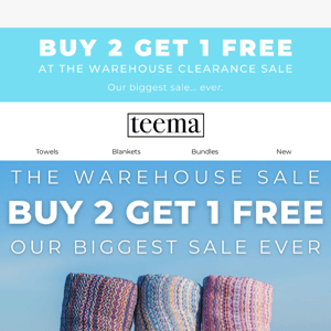 Warehouse Sale 📦 Buy 2 Get 1 Free At Our Biggest Sale... Ever 😱🎉👏