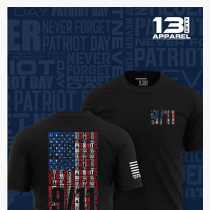 Special edition 9/11 tribute shirts now LIVE