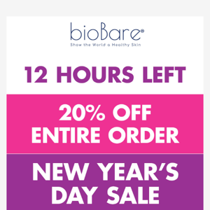 12 HOURS LEFT 🎉 20% Off Your Order 🎉 New Year's Sale