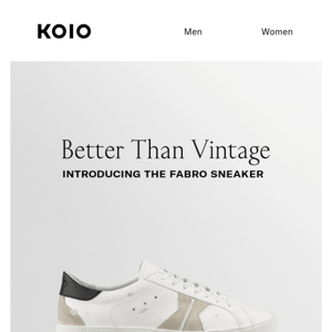 SHOP OUR NEW VINTAGE-INSPIRED SNEAKER