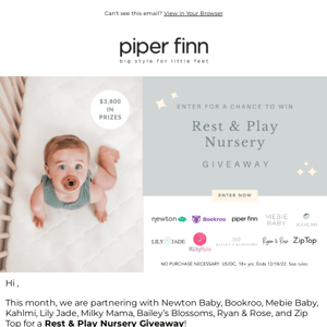 Enter for the Chance to Win Our Rest & Play Nursery Giveaway!