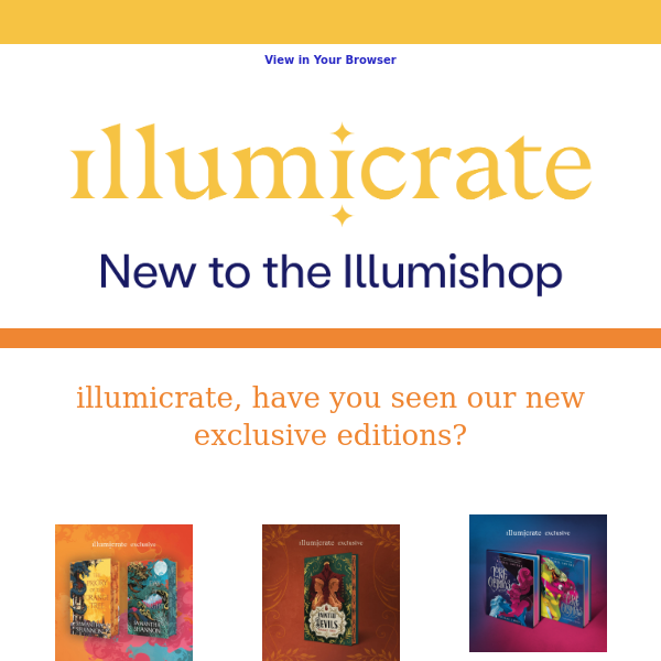 What's dropped in the Illumishop this month?