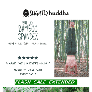 🔥💚 FLASH SALE EXTENDED: 30% Off Green Bamboo 💚