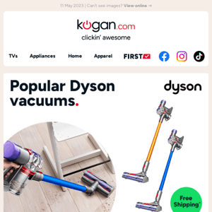Free Shipping on Dyson vacuums & heaters!