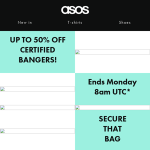 Up to 50% off certified bangers 🕺