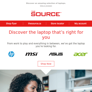 Looking for a laptop? Find your perfect match at The Source