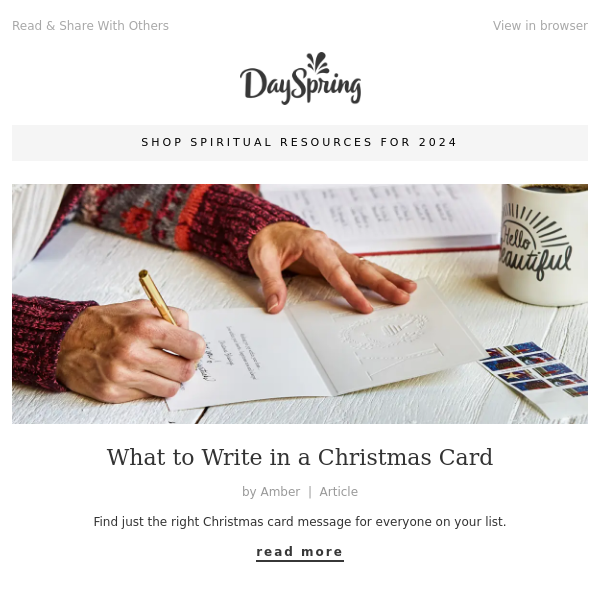 What to Write in a Christmas Card