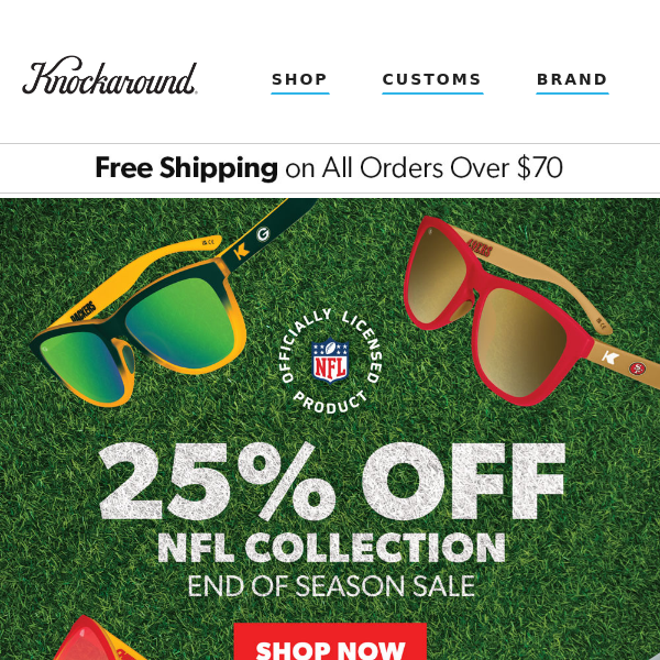 Limited Time Only—25% OFF NFL Collection