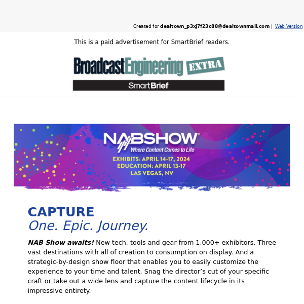 NAB Show is Almost Here!
