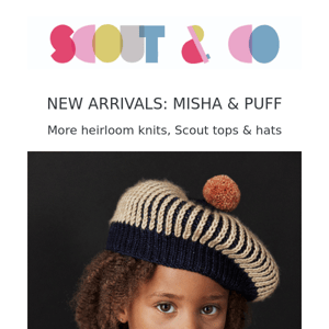 Misha & Puff: live at 4pm | Space dye knits, hats + pima cotton