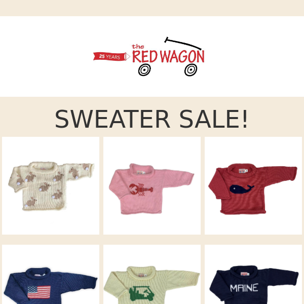 Sweater Sale - Starts NOW!