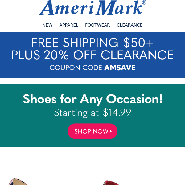 Shop for Shoes for Any Occasion from $14.99