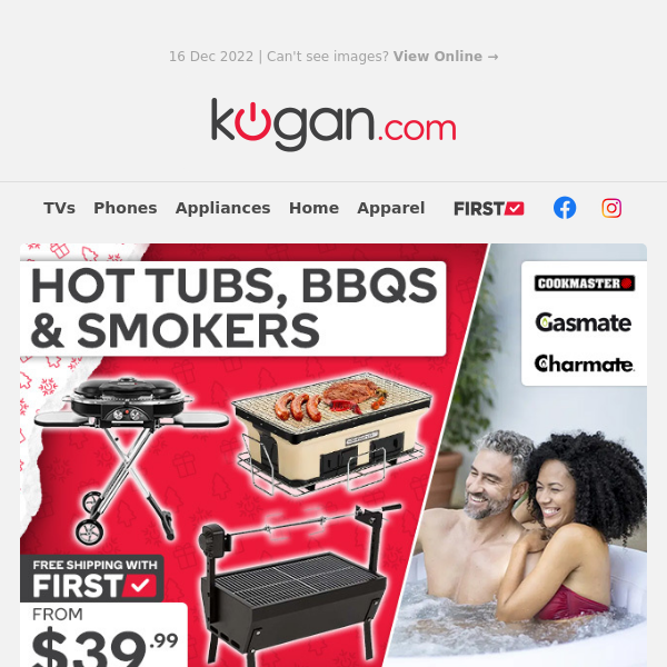 BBQs, Grills & Smokers from $39.99 to Get Your Backyard Party Started