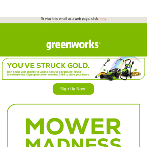 Mower Madness is Here!