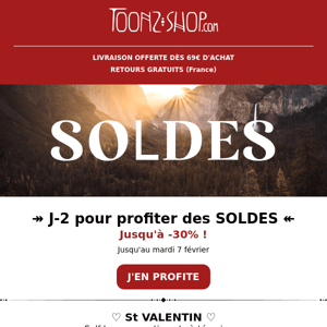 SOLDES ⏰ J-2 ! Edition St Valentin pour la dernière ligne droite ❤️