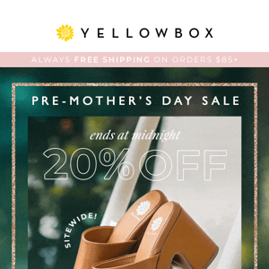 20% OFF SITEWIDE* ENDS TONIGHT: Shop gifts for Mom!