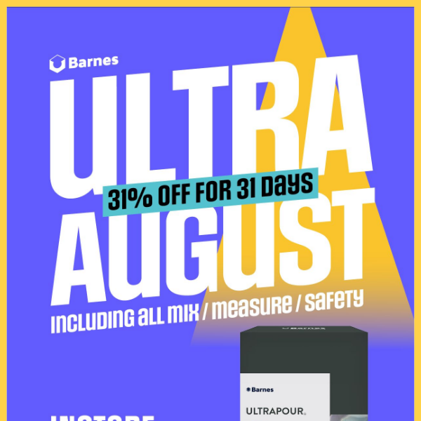 💥 Ultra August, 31% OFF FOR 31 DAYS!